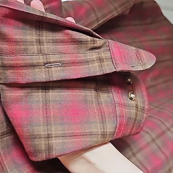 Sir Pendleton 100% Pure Virgin Wool Plaid Button Down in Men's Size XL Long - Picture 7 of 7